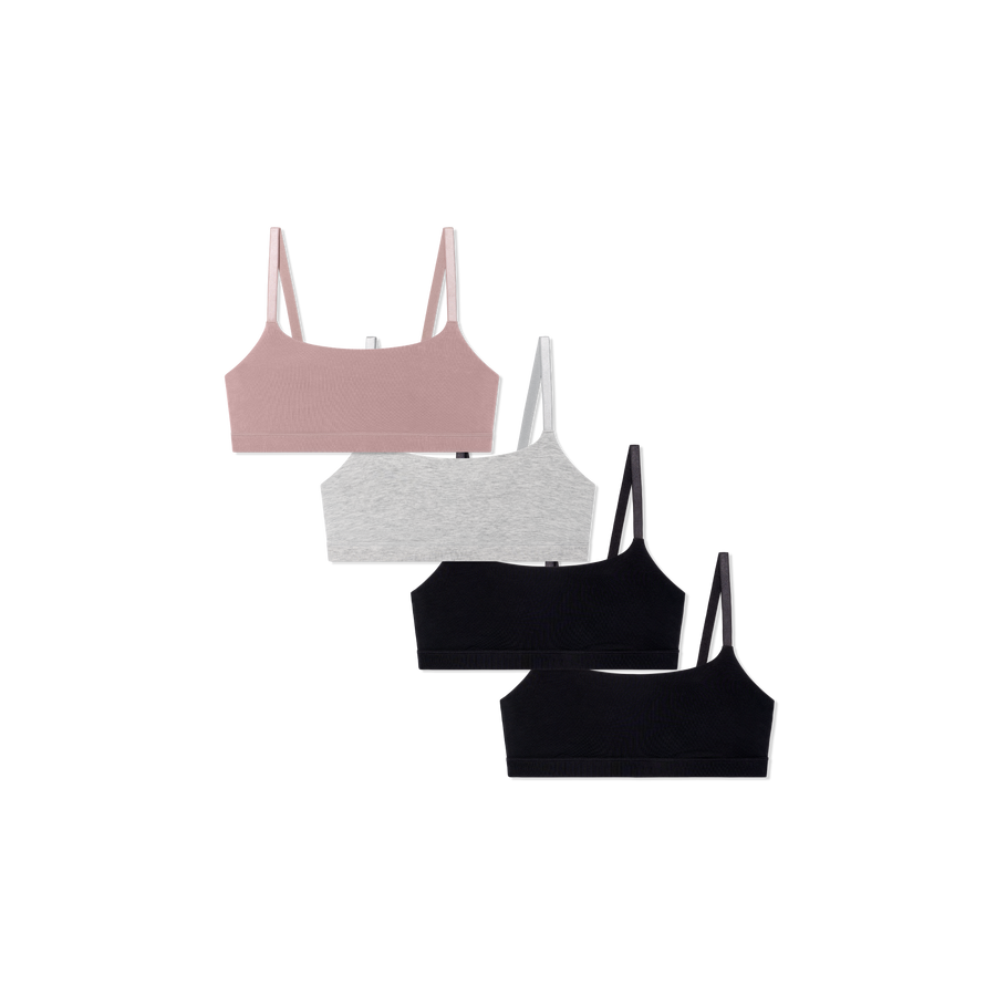 Women's Super Soft Scoop Bralette 4-Pack - Easy Pair