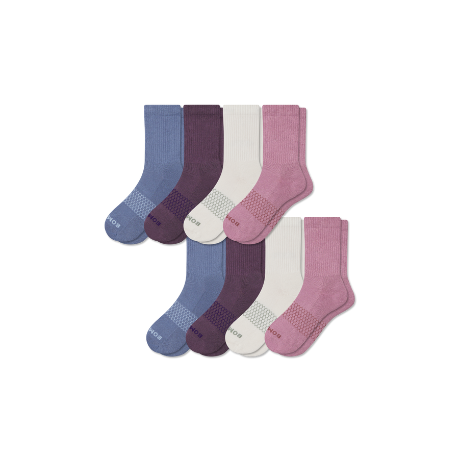 Women's Solids Half Calf Sock 8-Pack - Light Shift Comfort