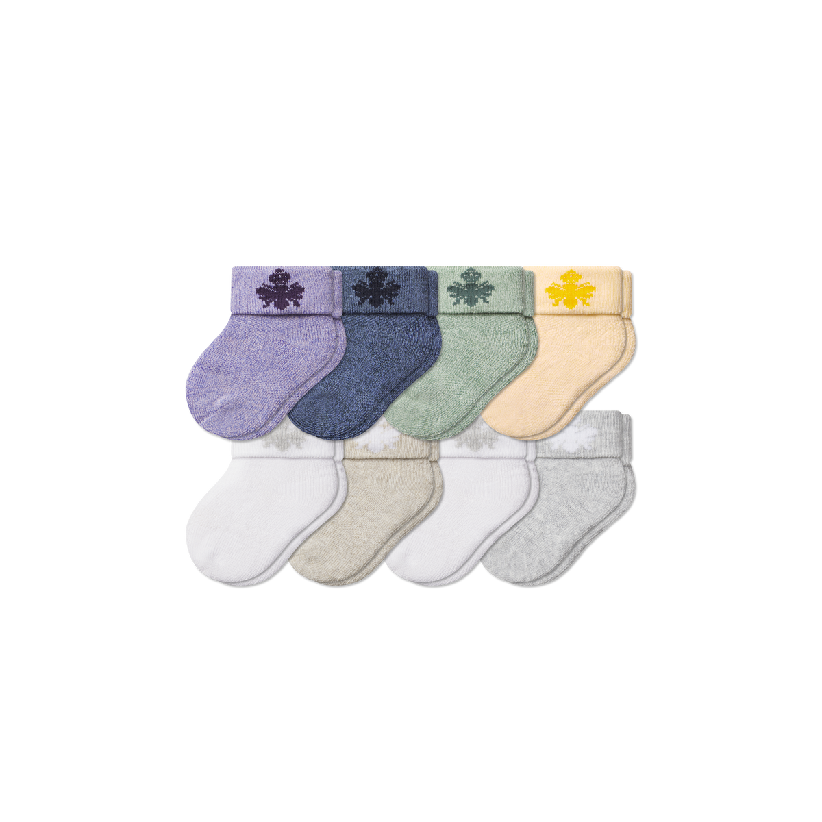 Baby Sock 8-Pack (0-6 Months) - Sage Neutrals Mix L