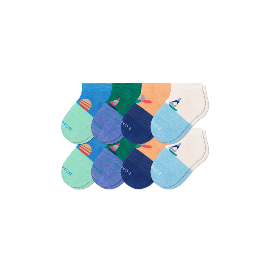 Junior Lightweight Ankle Sock 8-Pack - Cozy Ankle Move