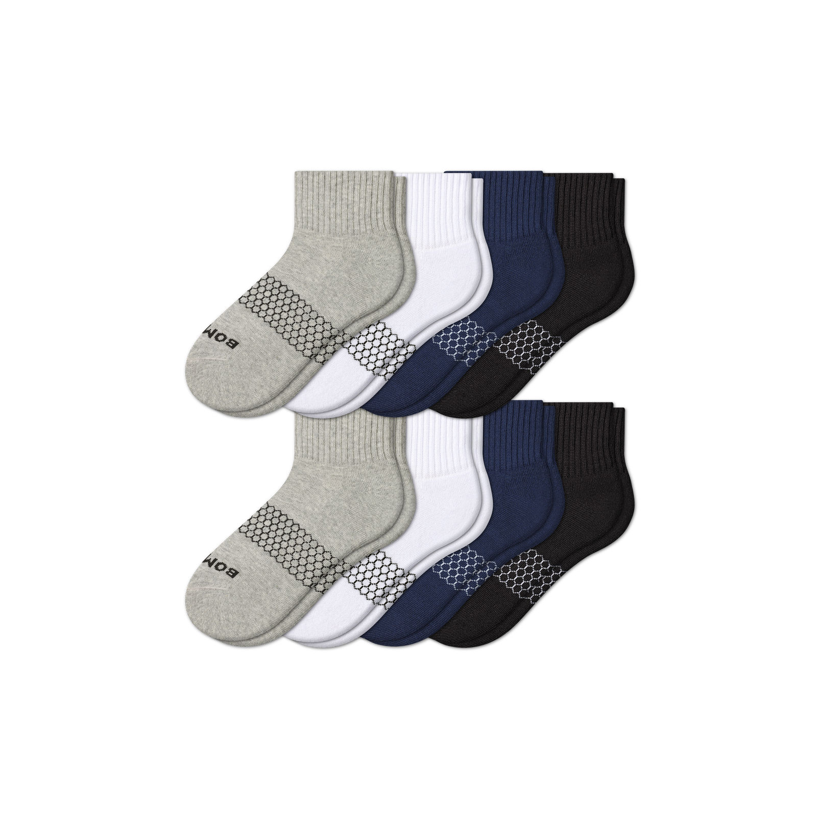 Women's Quarter Sock 8-Pack - solid-marl-mix - 11
