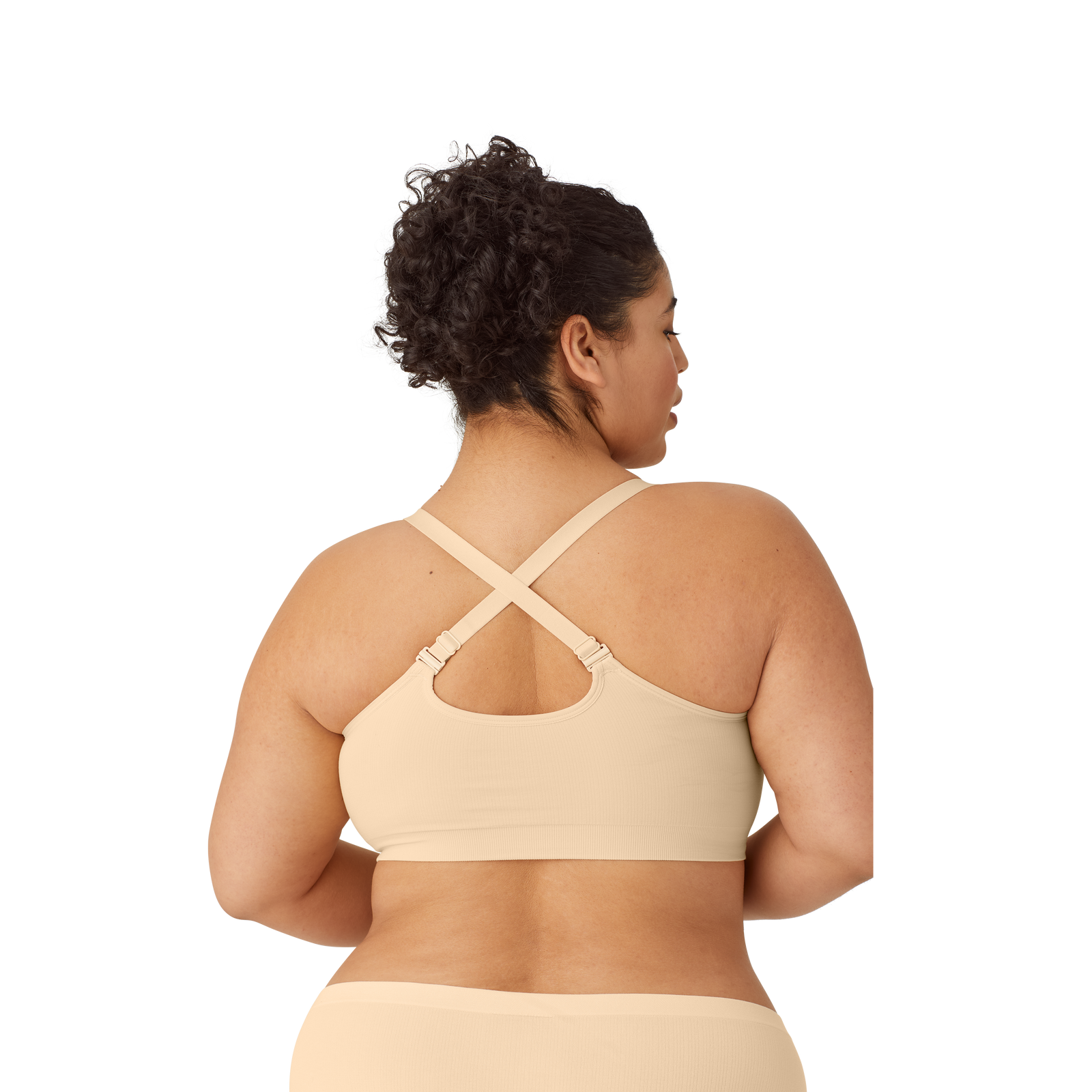 Ribbed Seamless Bralette Wheat WO3 Plus