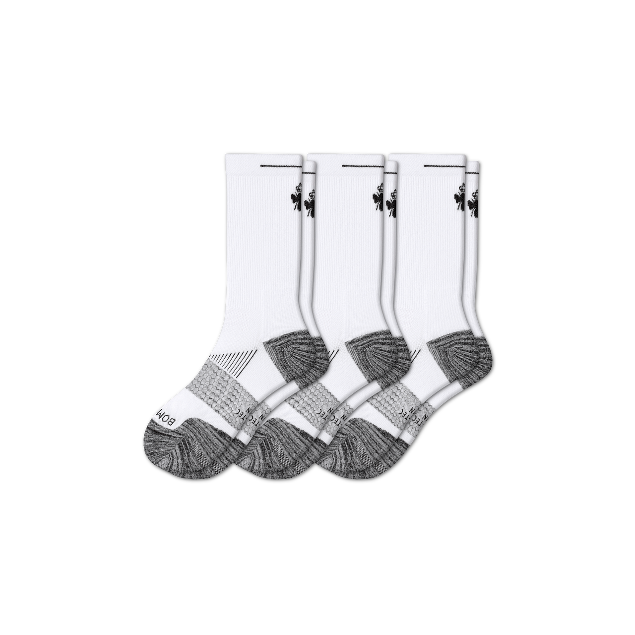 Men's Running Calf Sock 3-Pack - white-bee - 34