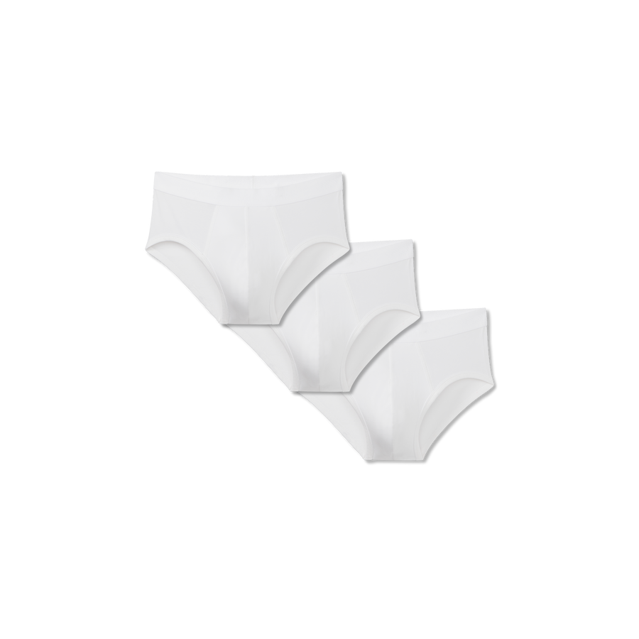Men's Cotton Modal Blend Flyless Brief 3-Pack - Stretch Soft Ease