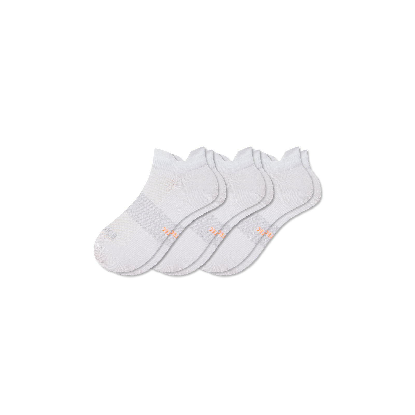 Men's Lightweight Athletic Ankle Sock 3-Pack - White