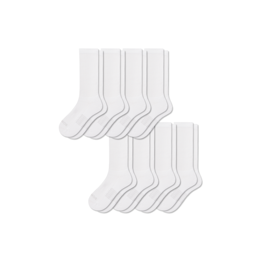 Women's Modern Rib Calf Sock 8-Pack - Daily Low Cut Cushion