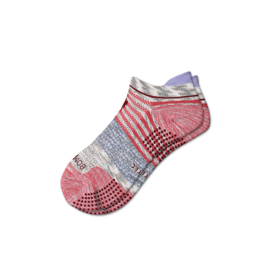 Women's Performance Gripper Ankle Sock - Breathable Low Cut Cushion