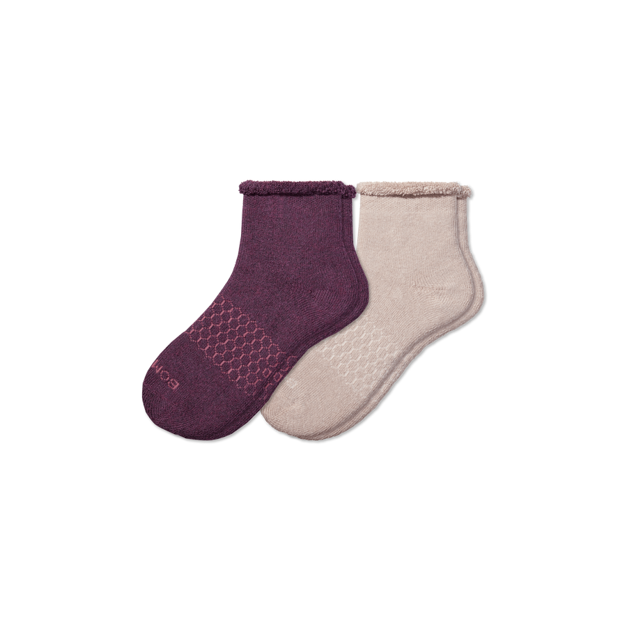 Men's Merino Wool Blend Roll-Top House Sock 2-Pack - Weekend Shift Step
